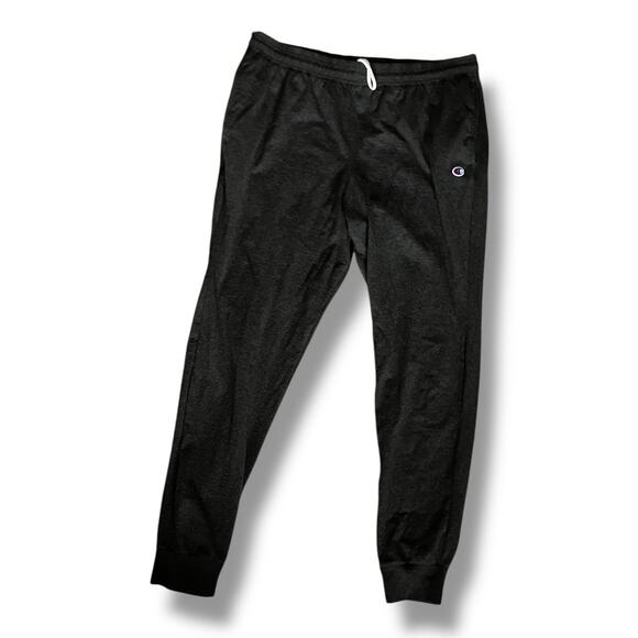 Champion Men’s XL Black Pants Joggers Lounge Sweatpants Elastic Waist - Picture 1 of 7